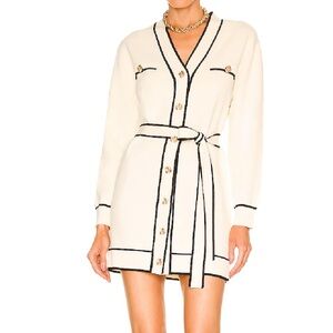 Lovers + Friends Cream and Black Dress